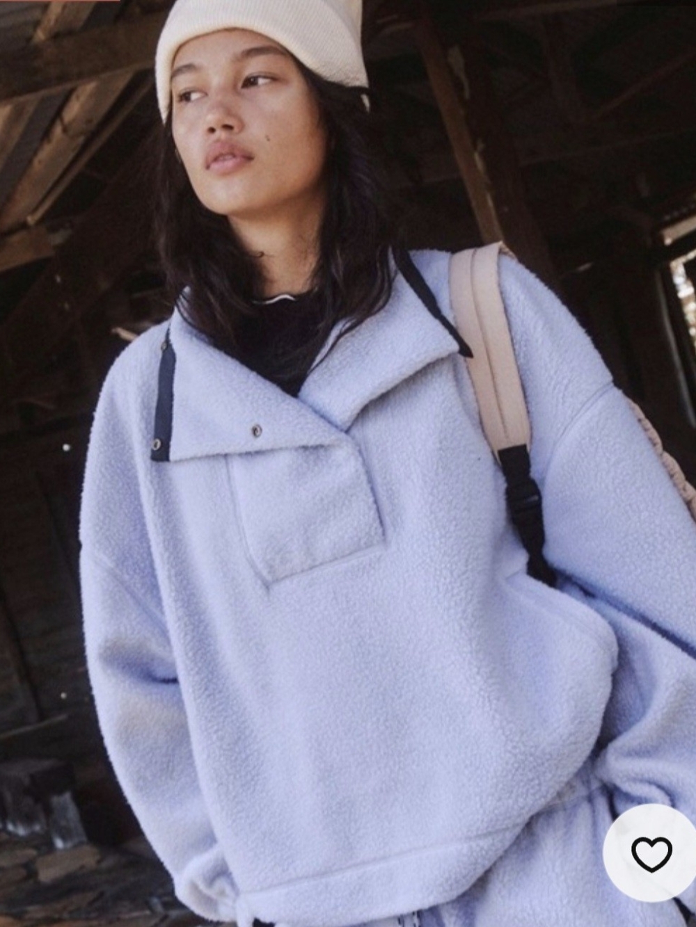 FP Movement by Free People Lavender Teddy Pullover